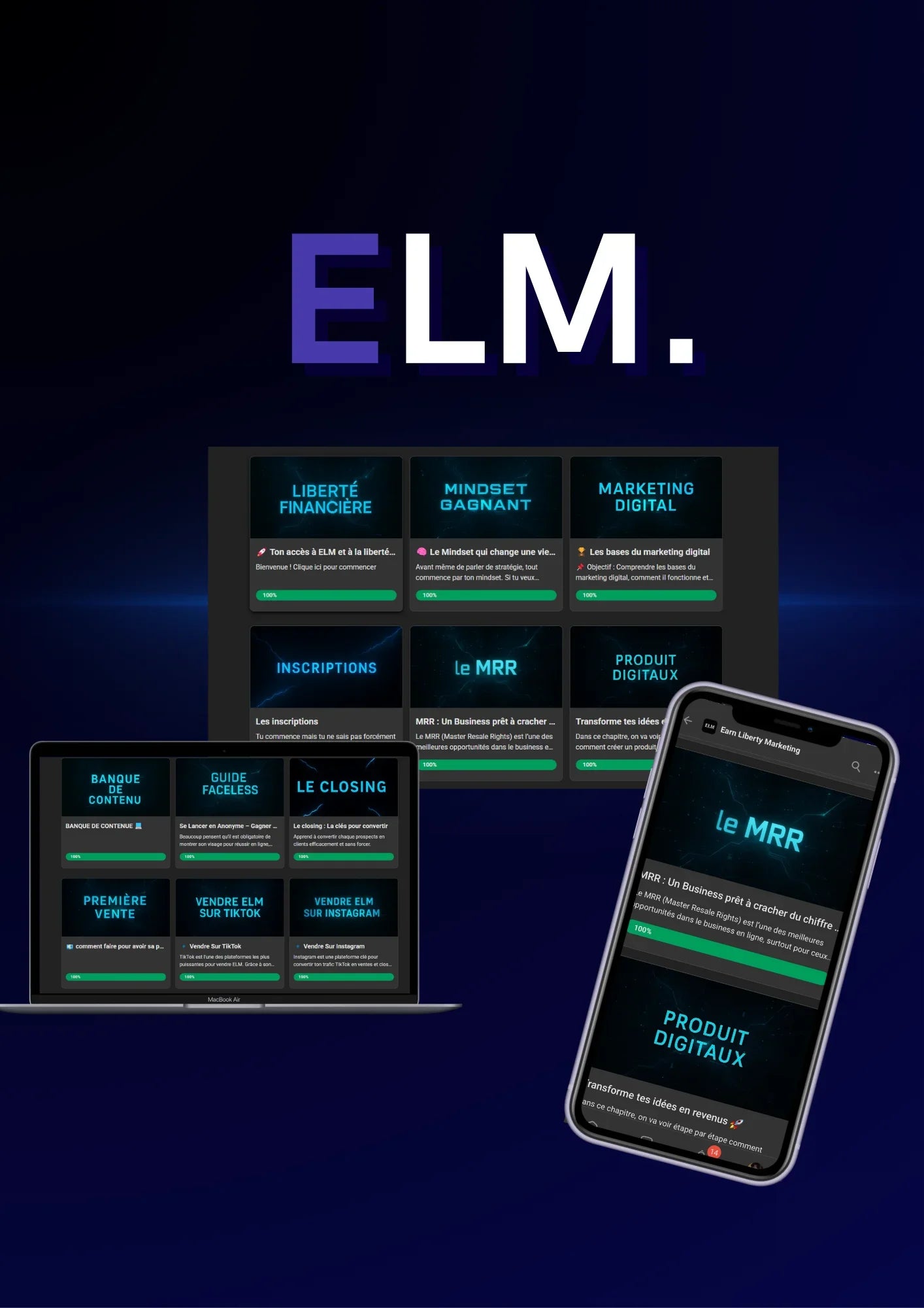 ✨ ELM & GUIDE IA / Coaching + Groupe VIP + DROIT DE REVENTE À 100 % / +🎁 secret TikTok 10k